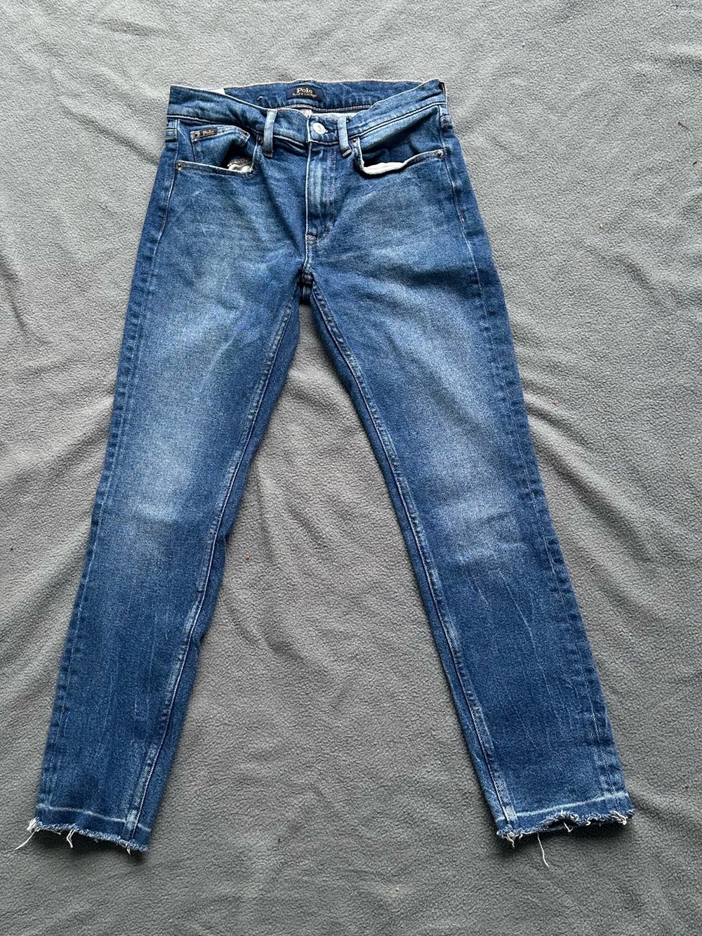 Polo by Ralph Lauren Women's Straight Leg Jeans in Dark Blue Wash